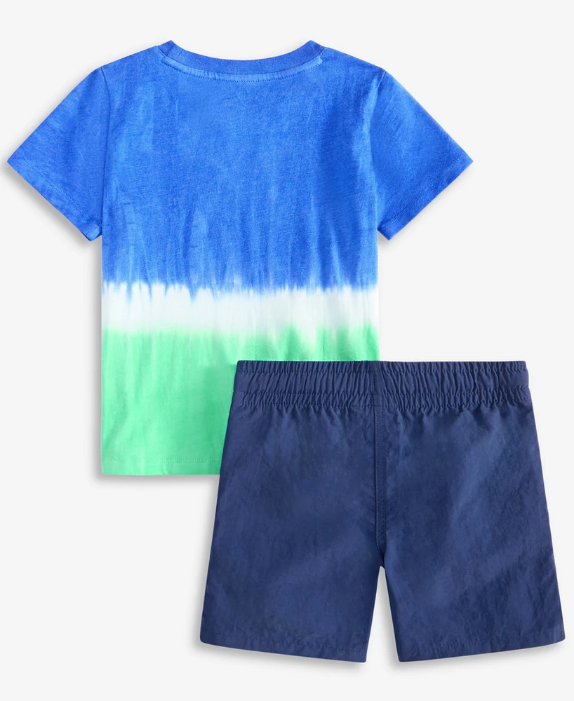 Epic Threads Toddler Boys 2T-4T Short-Sleeve T-Shirt & Nylon Shorts, 2 Piece Set, Exclusively at Macy's