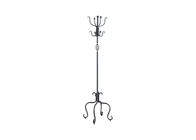 Slickblue Decorative and Functional Metal Coat Rack Entryway Hall Tree