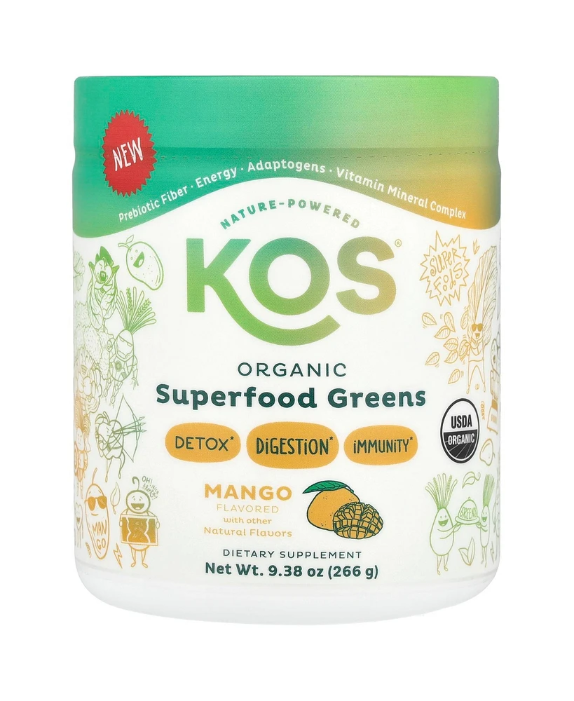 Kos Organic Superfood Greens Mango