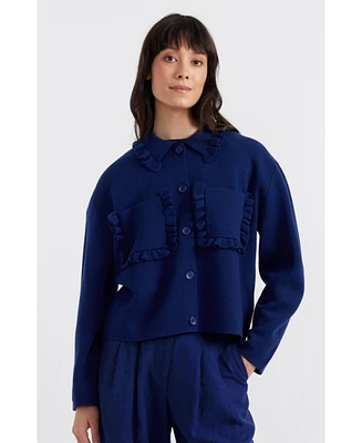 Chinti & Parker Women's The Sea Breeze Merino Wool Jacket