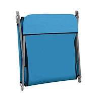 vidaXL Folding Sun Loungers 2 pcs Steel and Fabric