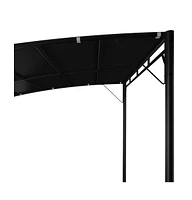 Garden Sunshade Awning 118.1"x118.1"x100.4" Anthracite