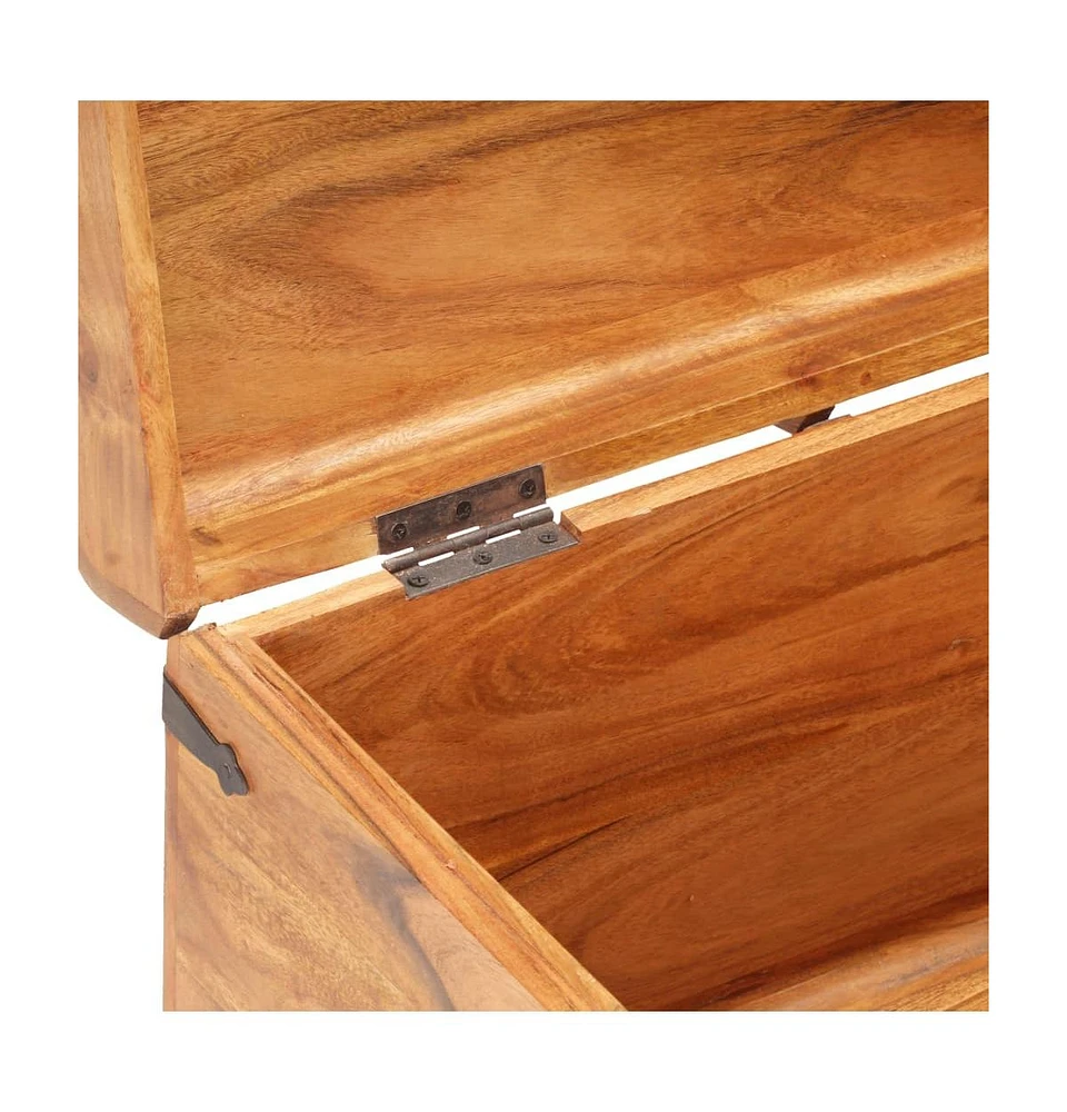 vidaXL Storage Chest 35.4"x15.7"x15.7" Solid Acacia Wood