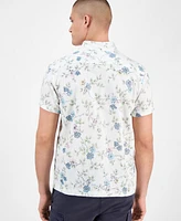 Sun + Stone Men's Clyde Floral Linen Blend Shirt, Exclusively at Macy's