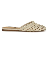Nine West Women's Lolah Woven Slip-On Mules