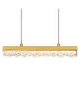 Cwi Lighting 5.5" Metal Stagger Integrated Led Chandelier