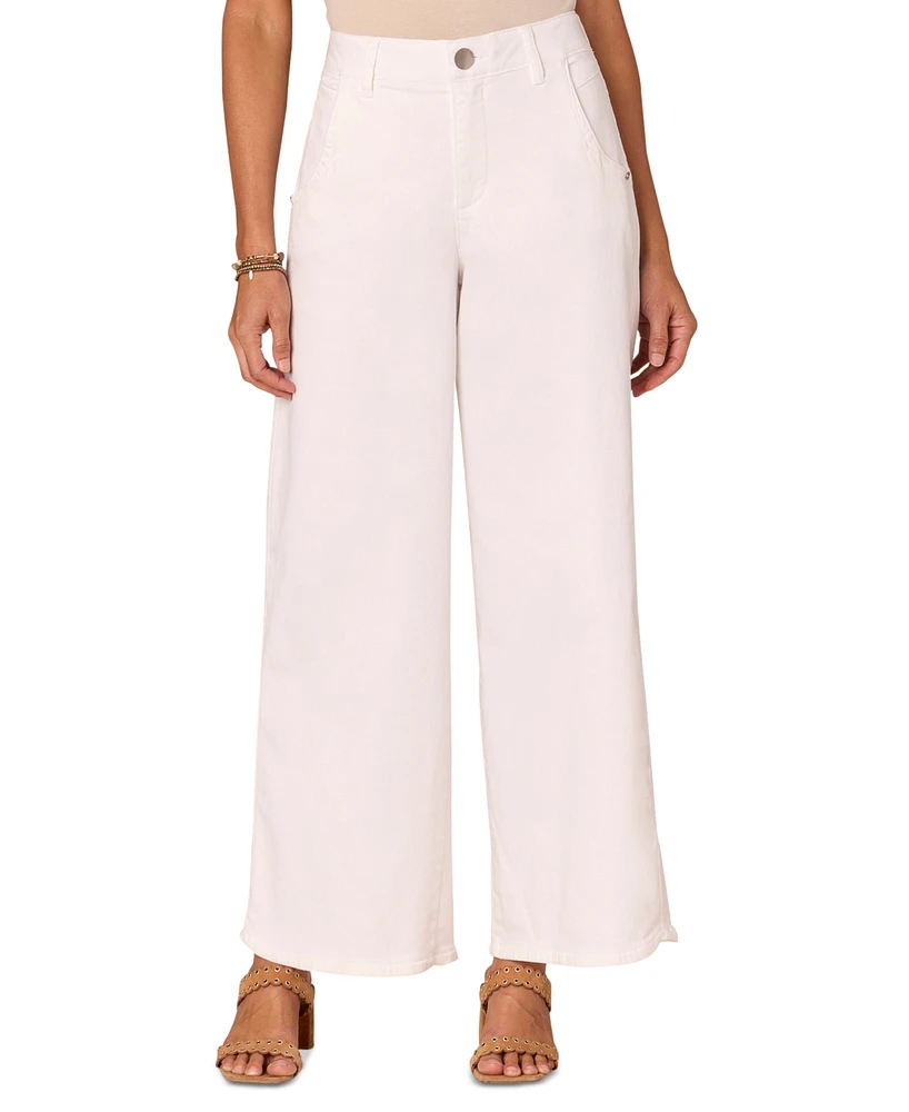 Democracy Petite "Ab"solution Skyrise Wide-Leg Pants