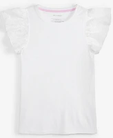 Big Girl Eyelet-Flutter-Sleeve Top, Exclusively at Macy's