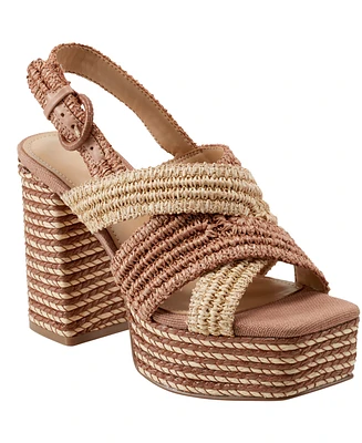 Marc Fisher Ltd Women's Caddy Square Toe Dress Sandals