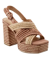 Marc Fisher Ltd Women's Caddy Square Toe Dress Sandals