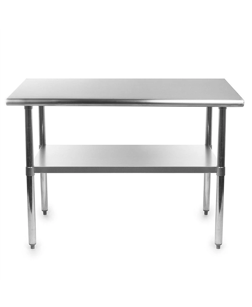 Industrial-Grade Stainless Steel Prep Table – Durable Work Surface with Undershelf for Commercial Kitchen Use