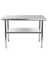 Industrial-Grade Stainless Steel Prep Table – Durable Work Surface with Undershelf for Commercial Kitchen Use