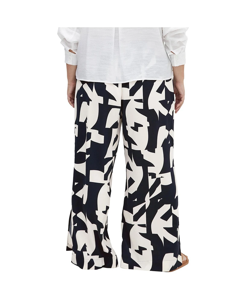 City Chic Plus Size Enya Print Pant
