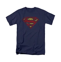 Superman Mens Crackle S Short Sleeve Adult Tee / T-Shirt