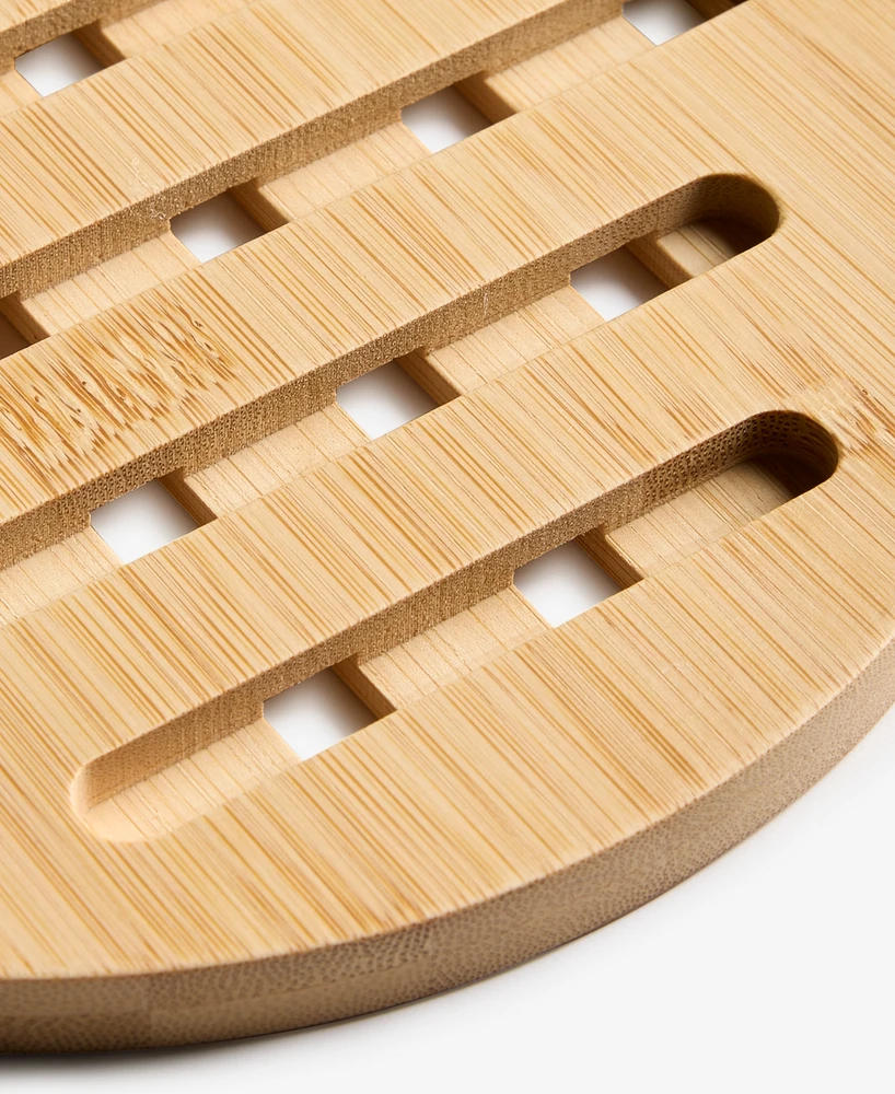 Arch Studio Set Of 2 Round Bamboo Trivets