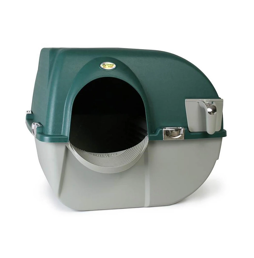 Omega Paw VMRA20-1-pr Premium Roll 'N Clean Self Cleaning Litter Box, Lg