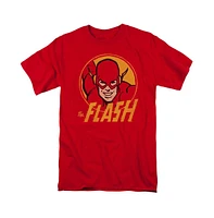 Dc Flash Mens Comics Circle Short Sleeve Adult Tee / T-Shirt