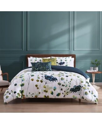 Bebejan Abstract Vines 100 Cotton Sateen 5 Piece Reversible Comforter Set