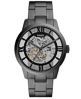 Fossil Men's Townsman Automatic Gunmetal Stainless-Steel Watch, 44mm