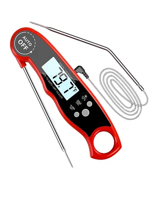 Cooking Thermometer with Dual Probes Meat Thermometer Digital Instant Read Kitchen Food Thermometer