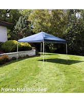 12x12 Canopy Replacement Top - Replacement Canopy Cover Only - Heavy-Duty Pu-Coated 150D Oxford Fabric - Blue