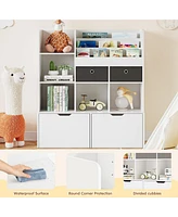 gaomon Kids Bookshelf 47.8in Toy Storage Organizer with Drawers