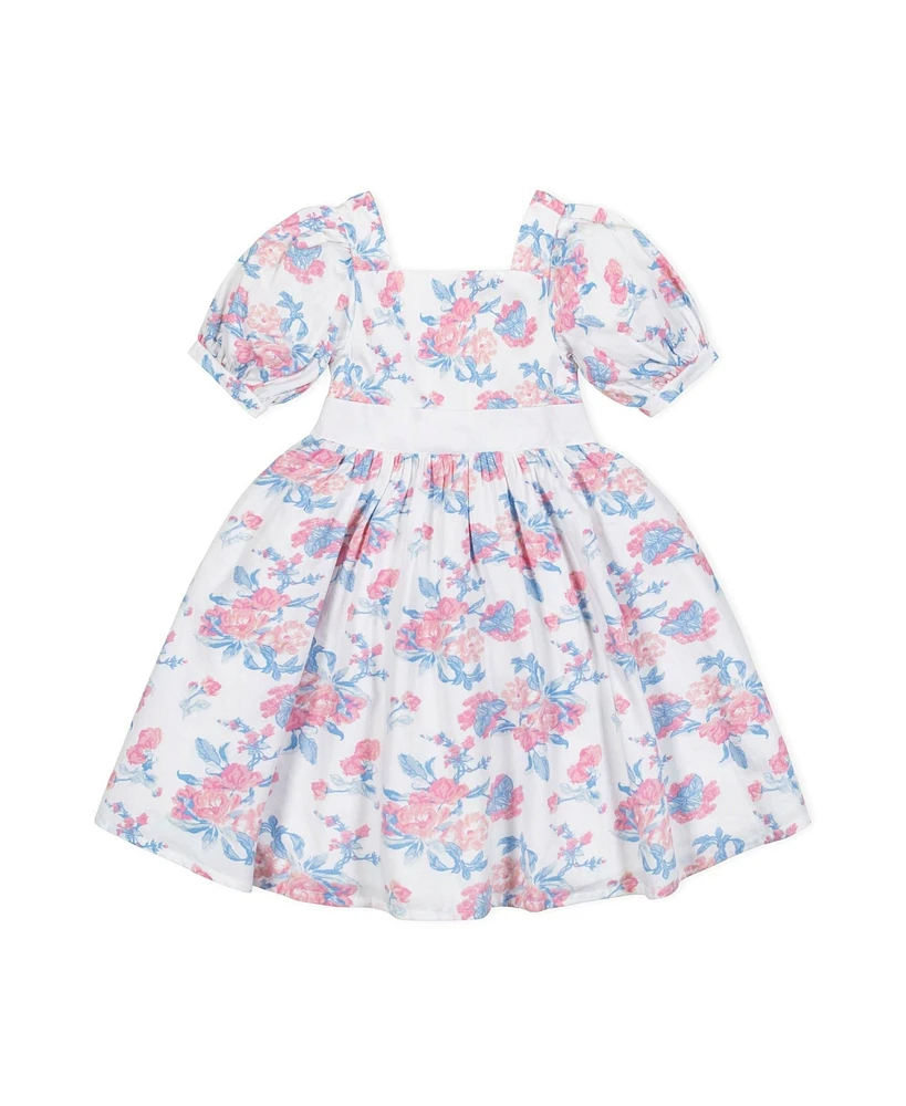 Hope & Henry Toddler Girls Heirloom Short Sleeve Puff Party Dress