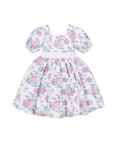 Hope & Henry Toddler Girls Heirloom Short Sleeve Puff Party Dress