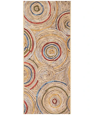 Liora Manne' Esencia Basket Circles 1'11"x4'11" Runner Area Rug