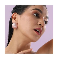 Ribbed Stud Earrings