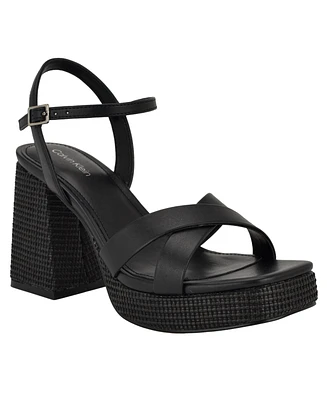 Calvin Klein Women's Drancy Block Heel Sandals