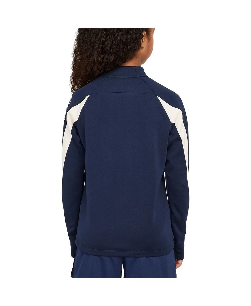 Nike Big Boys and Girls Navy Chelsea 2024/25 Academy Drill Quarter-Zip Top