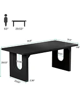 Tribesigns Modern Executive Desk, 70.9" Large Office Computer Conference Table Meeting Room Table, Simple Workstation Business Furniture fo