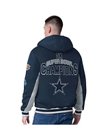G-iii Sports by Carl Banks Men's Navy Dallas Cowboys No Huddle Commemorative Full-Zip Hoodie Jacket