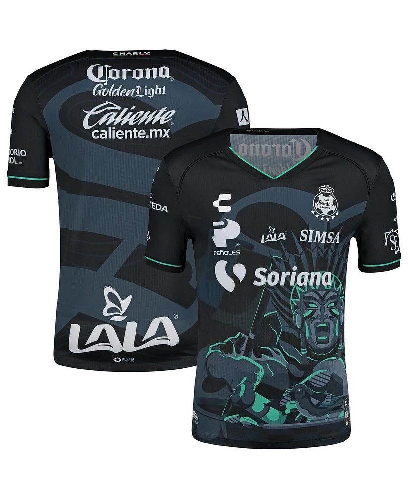 Charly Men's Black Santos Laguna 2024/25 Third Authentic Jersey