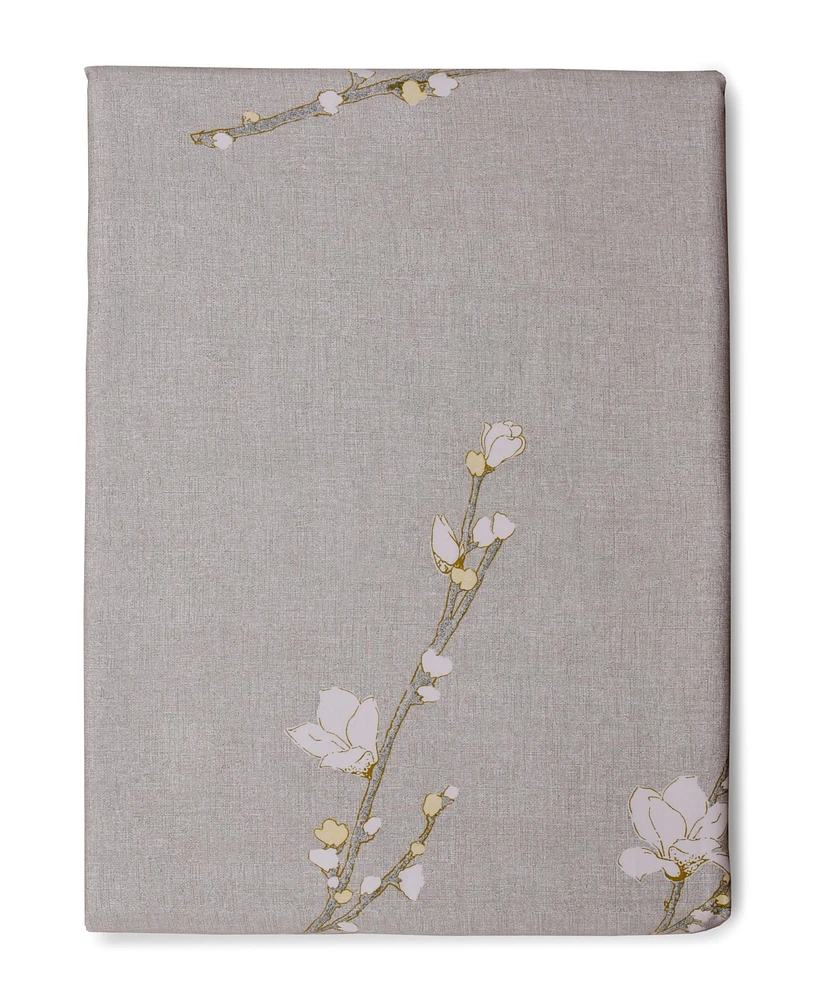 Boss Home by Hugo Boss Almond Flowers 300 Thread Count Cotton Flat Sheet