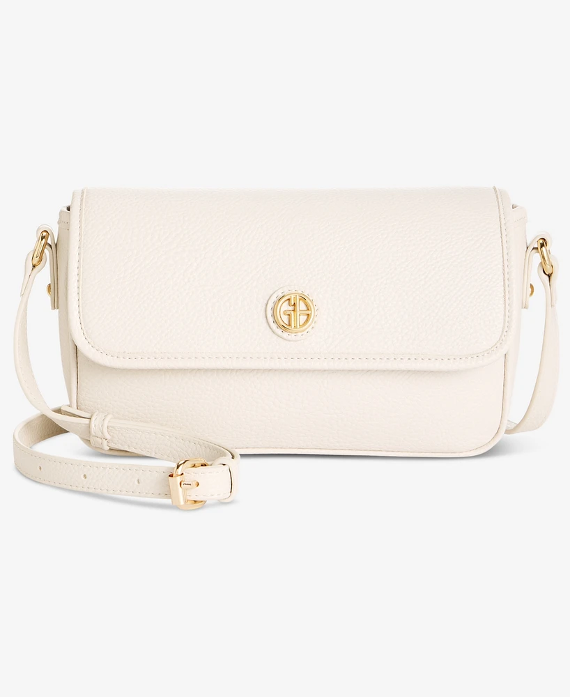Giani Bernini Pebble East West Small Flap Crossbody, Exclusively at Macy's