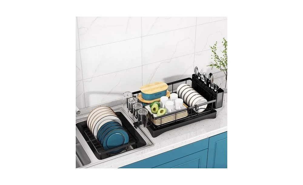 Slickblue Dish Racks for Kitchen Counter for Efficient Drying and Organization of Dishes and Utensils