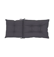 vidaXL Garden Highback Chair Cushions pcs Anthracite 47.2"x19.7"x2.8" Fabric