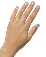 Diamond Asymmetrical Enhancer Ring Guard (1/2 ct. t.w.) in 14k Gold