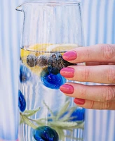 Vietri Drop Glass Pitcher