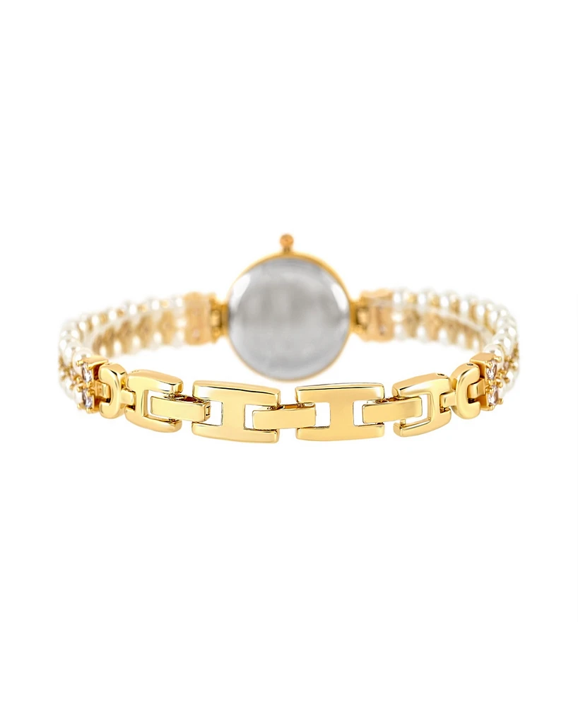 Danecraft Women's 18K Fine Gold-Plated Analog Watch