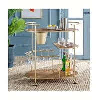 Alora 2 Tier Bar Cart W Bucket