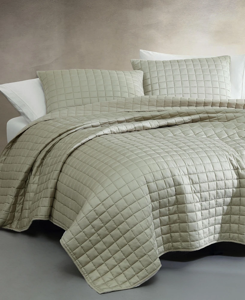 Calvin Klein Tencel Solid Reversible 3-Pc. Quilt Set