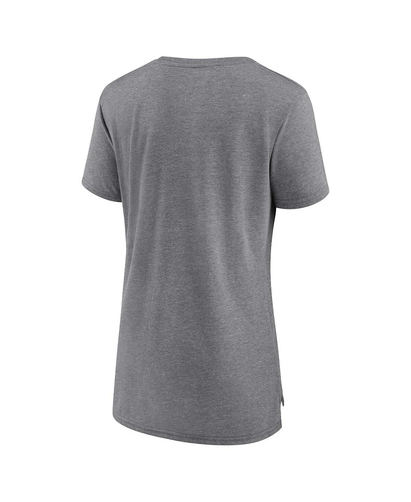 Fanatics Women's Gray Tennessee Volunteers True Classics Break It Down Tri-Blend T-Shirt