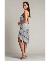 Tadashi Shoji Women's Remedy Metallic Fringe Mini Dress