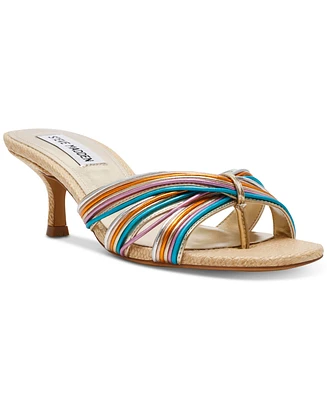 Steve Madden Women's Cary Strappy Kitten-Heel Mule Sandals