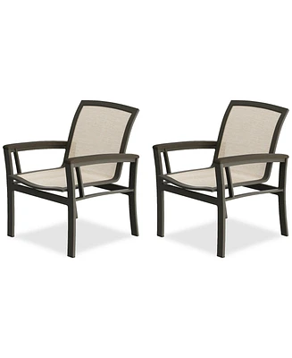 Bartow Outdoor Dining Chairs, Set of 2, Created for Macy's