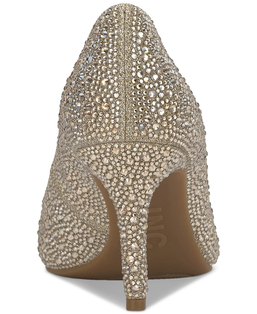 I.n.c. International Concepts Women's Zitah Embellished Pointed Toe Pumps, Created for Macy's