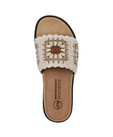 White Mountain Women's Maxim Round Toe Flat Sandals